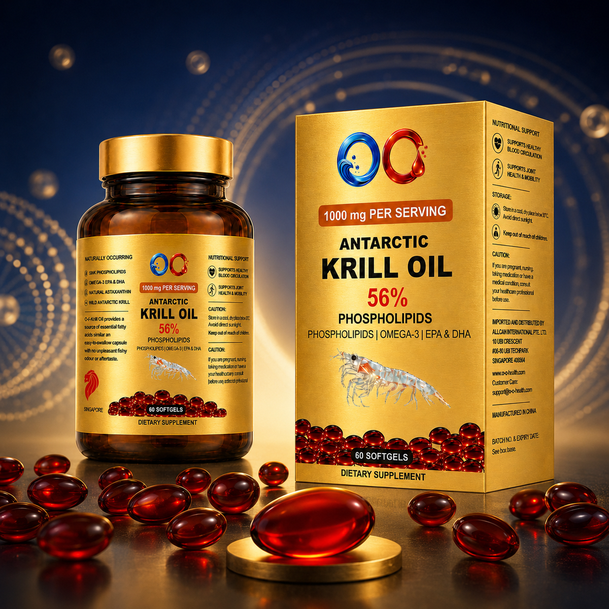 O-O Premium Antarctic Krill Oil