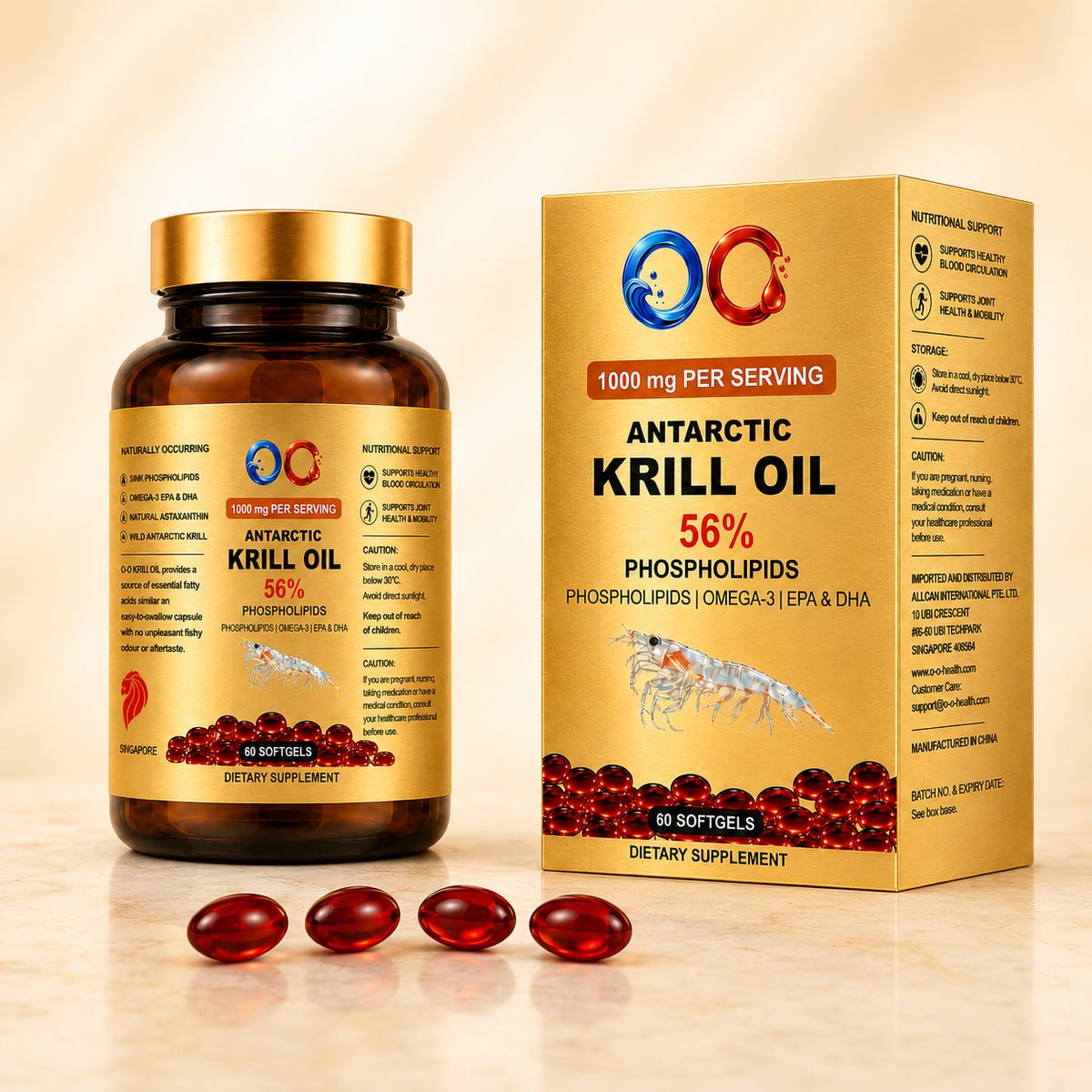 O-O Premium Antarctic Krill Oil