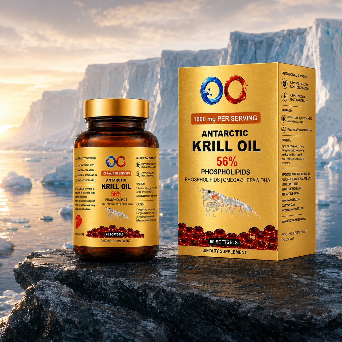 O-O Premium Antarctic Krill Oil