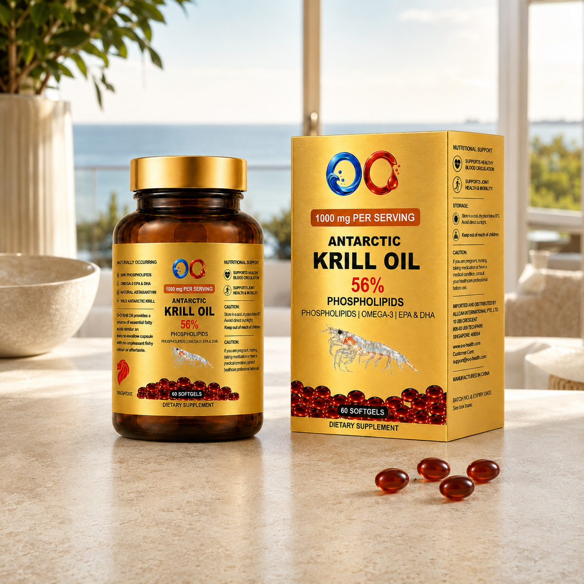 O-O Premium Antarctic Krill Oil